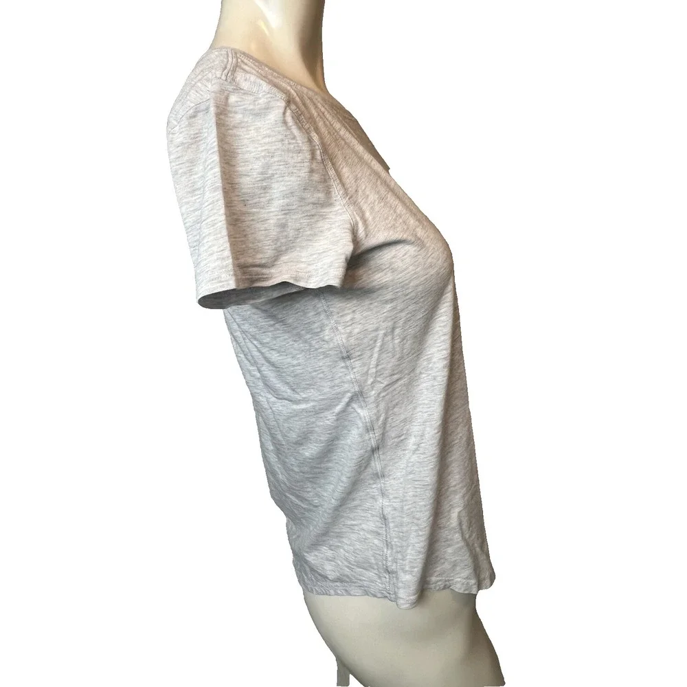 Lululemon Love Curved-Hem Crewneck T-Shirt Women's Heathered Gray 33